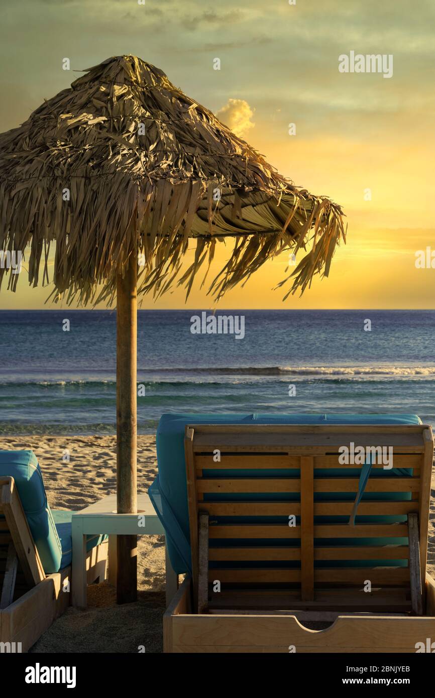 Bamboo Beach Chair High Resolution Stock Photography And Images Alamy