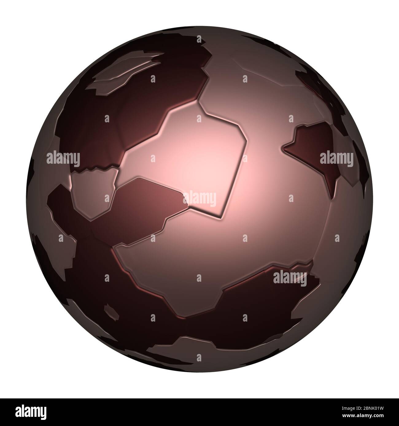 futuristic 3d globe sphere Stock Photo