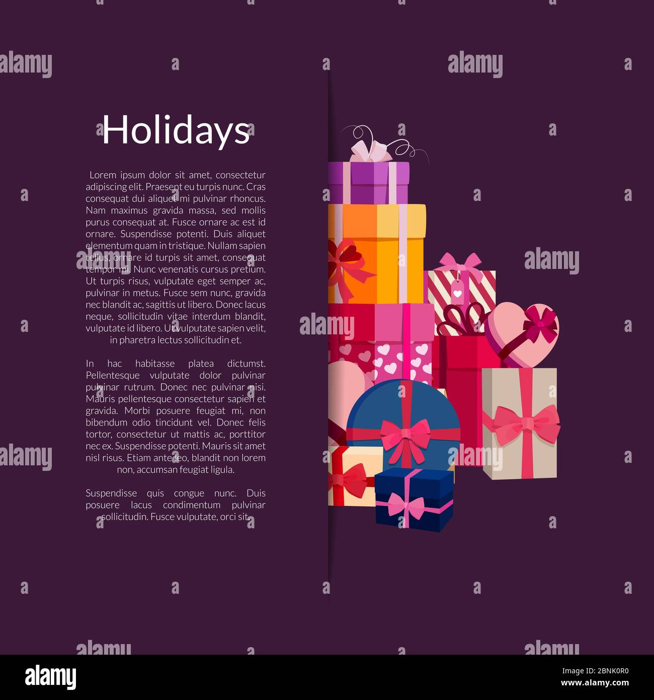 Pile many gift boxes on Stock Vector Images - Alamy