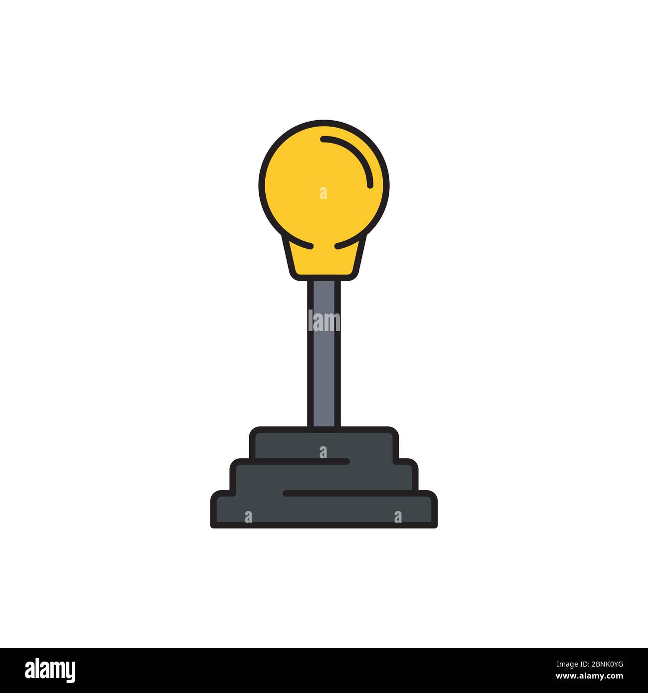 Car transmission vector icon symbol isolated on white background Stock