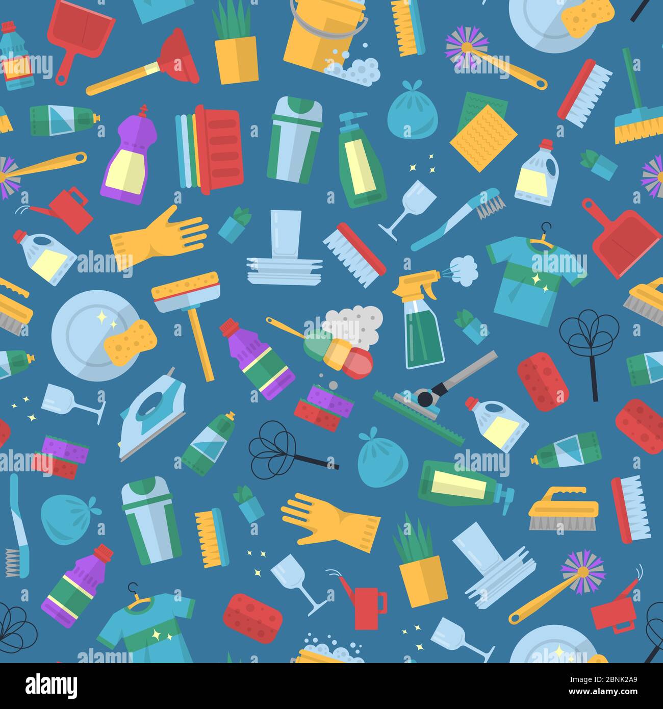 Vector cleaning flat icons illustration Stock Vector Image & Art - Alamy