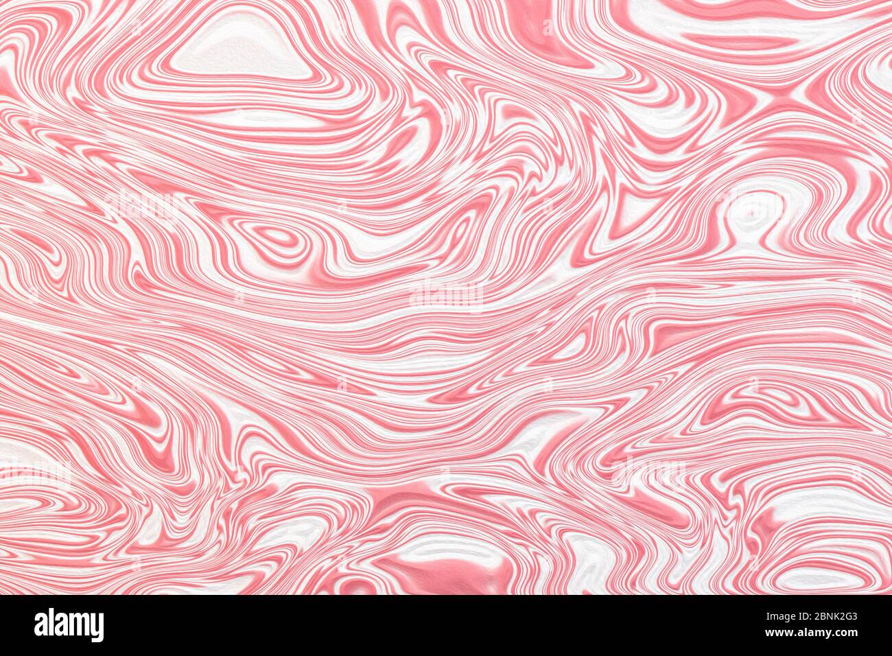 Acrylic pouring white pink paint marble paint texture background for design artwork or decoration Stock Photo