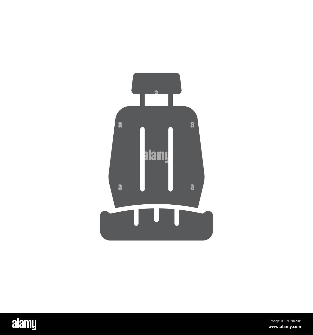 Car seat vector icon symbol isolated on white background Stock Vector ...