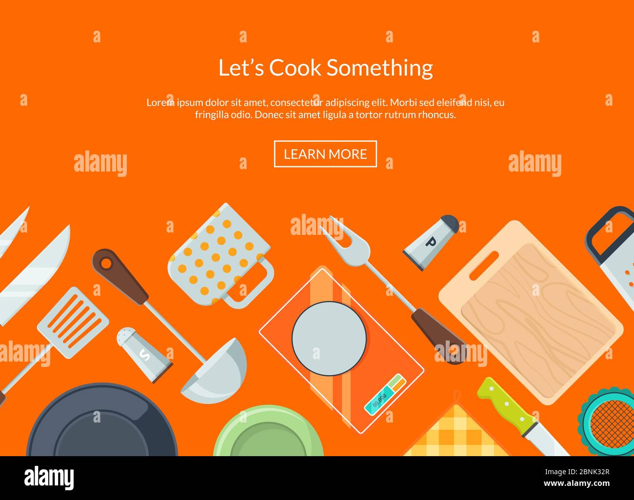 Vector kitchen utensils flat icons Stock Vector Image & Art - Alamy