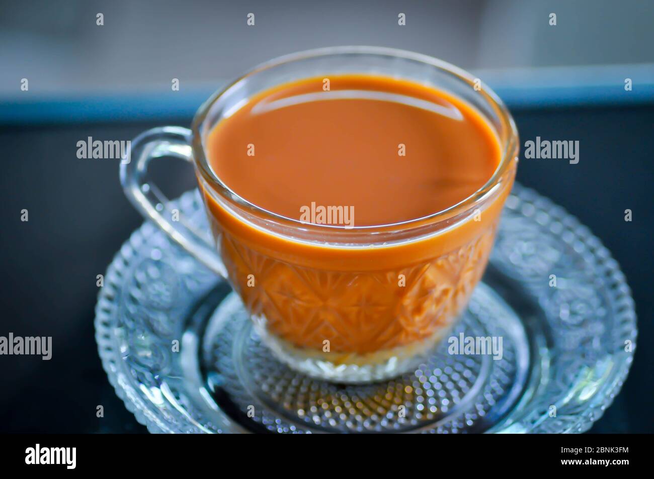 Thai tea, hot tea or hot milk tea Stock Photo Alamy