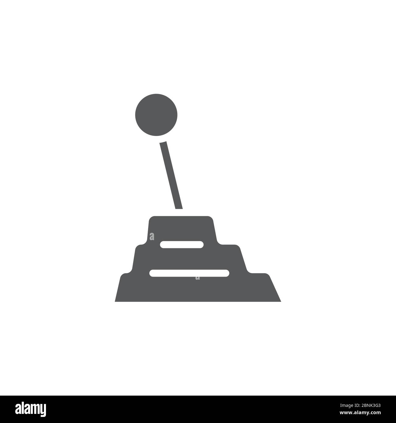 Car transmission vector icon symbol isolated on white background Stock