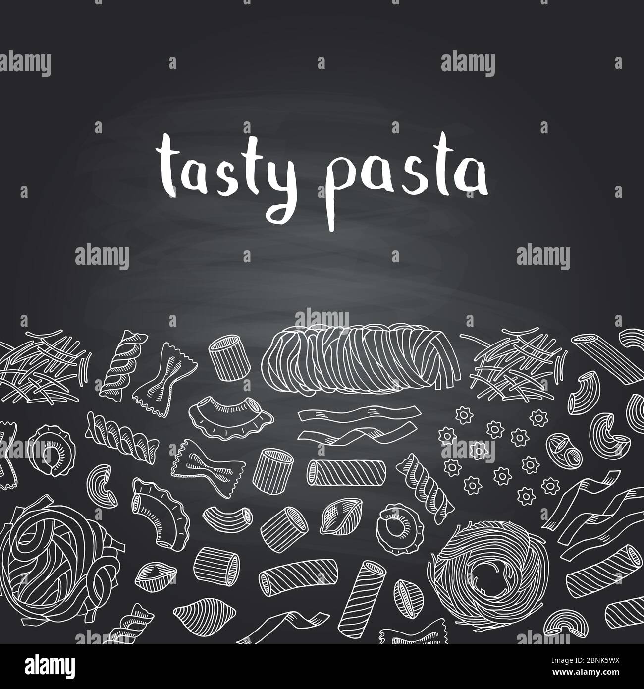 Pasta types Stock Vector Images - Alamy