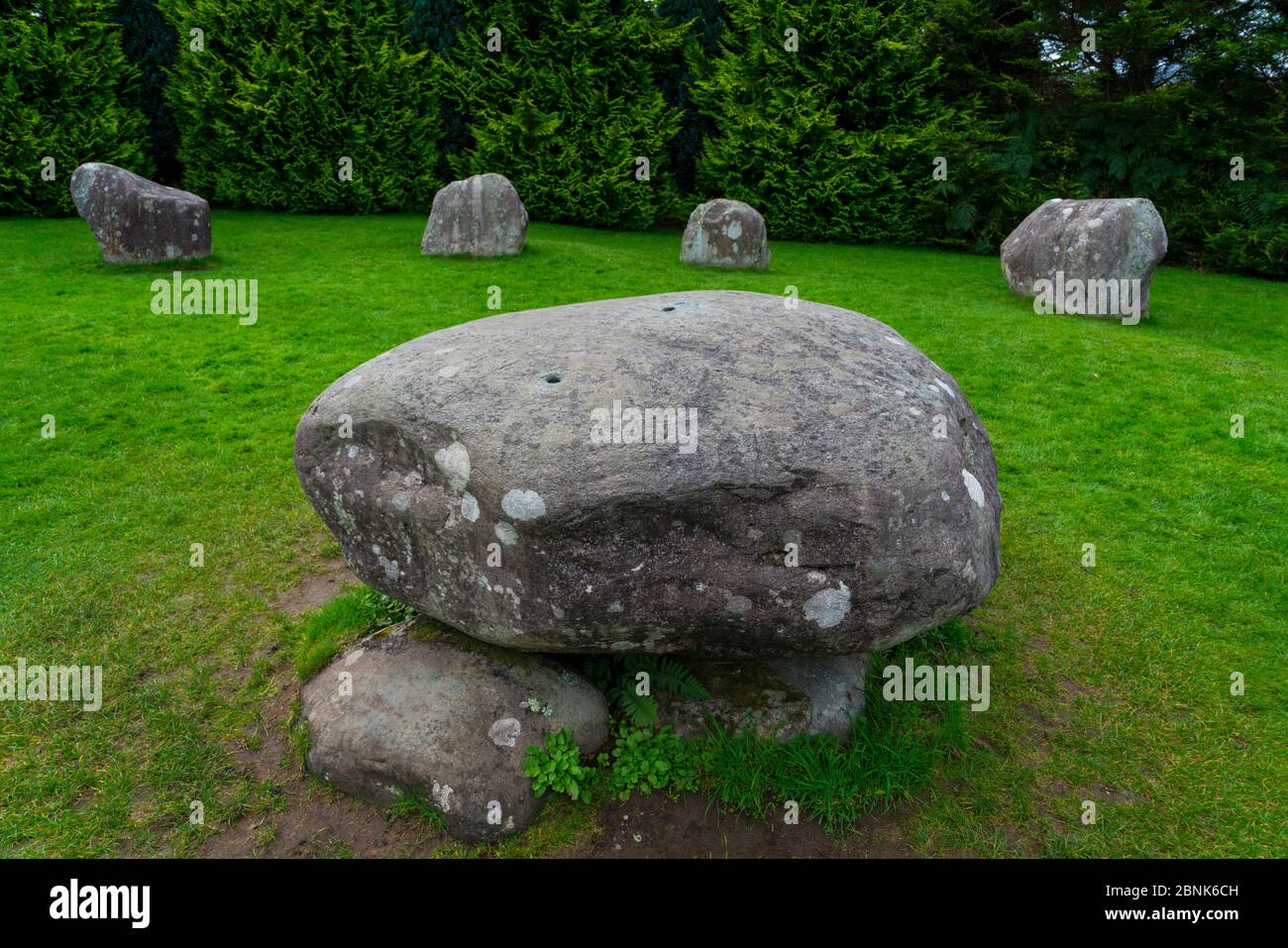 Kenmare Stone Circle, Kenmare, Ring of Kerry, Iveragh Peninsula, County Kerry, Ireland, Europe. September 2015. Stock Photo