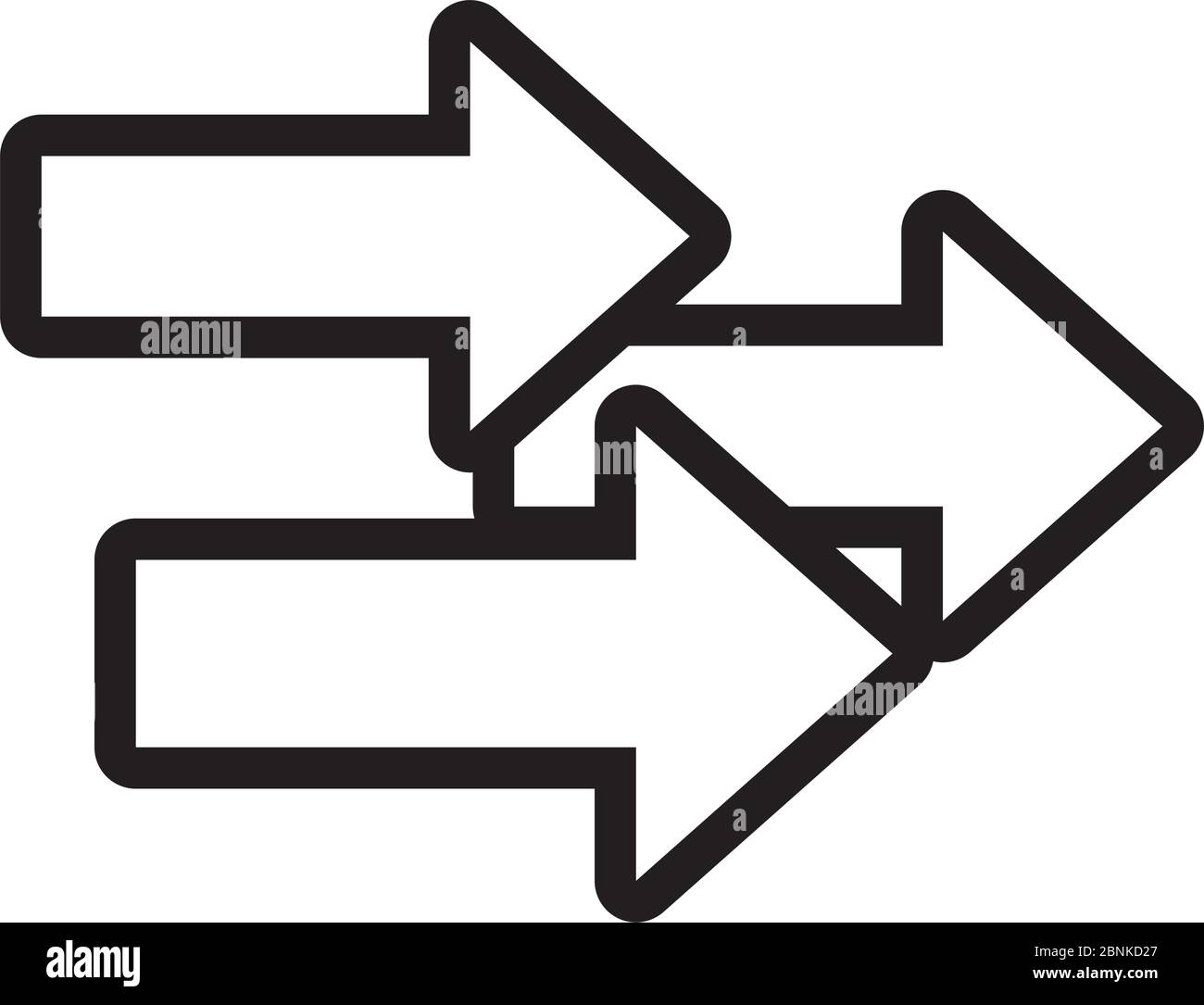 arrows index flat style icon Stock Vector Image & Art - Alamy