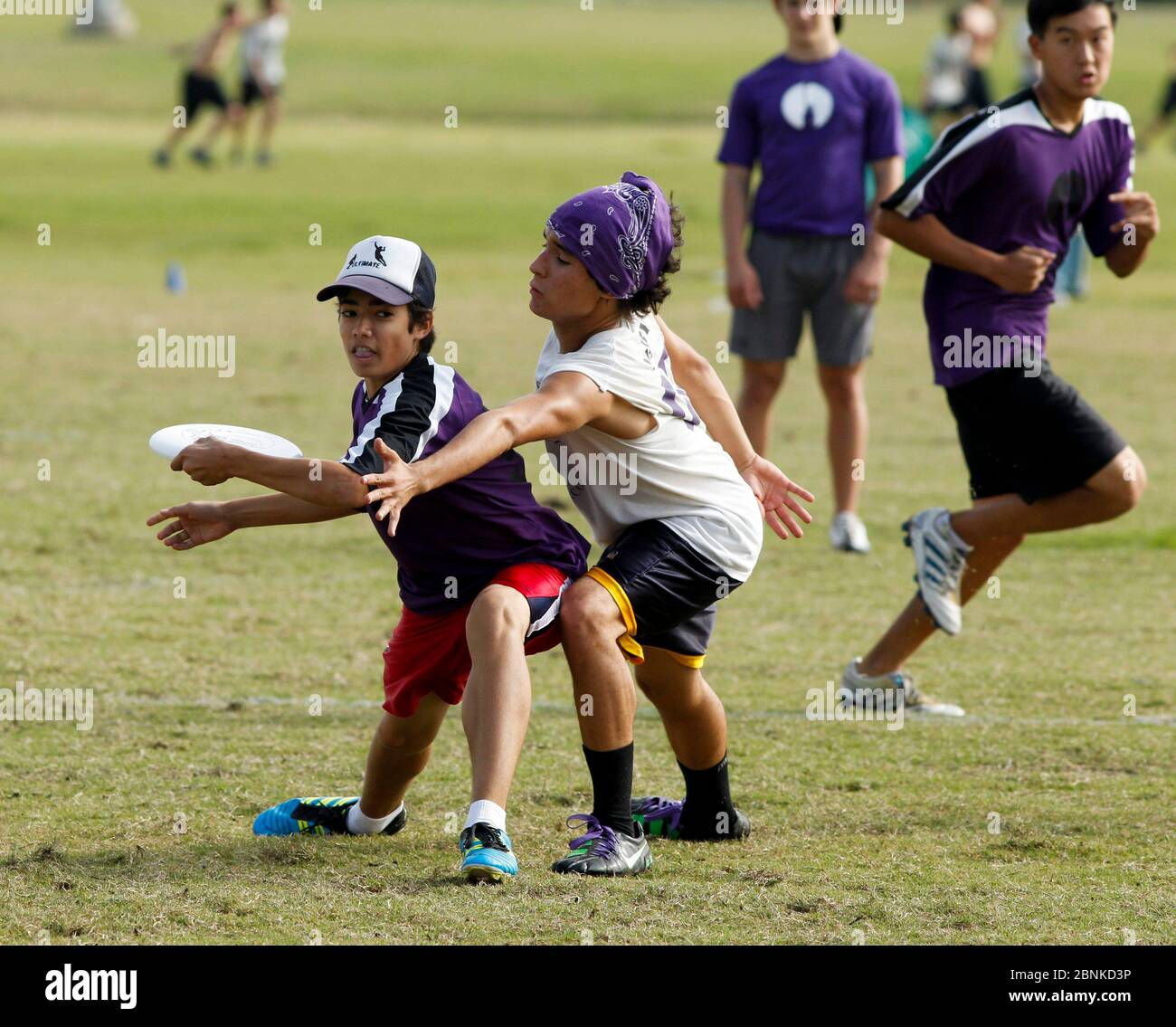 Austin, Texas USA, November 11, 2012 High school Ultimate Frisbee