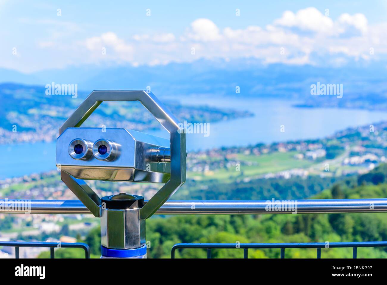 The view mountain of zurich with observation tower hi-res stock photography  and images - Alamy