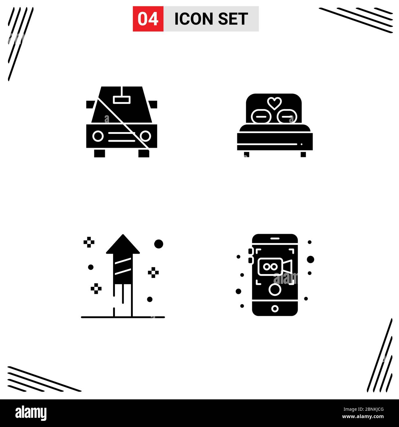Set Off Fireworks Stock Vector Images Alamy