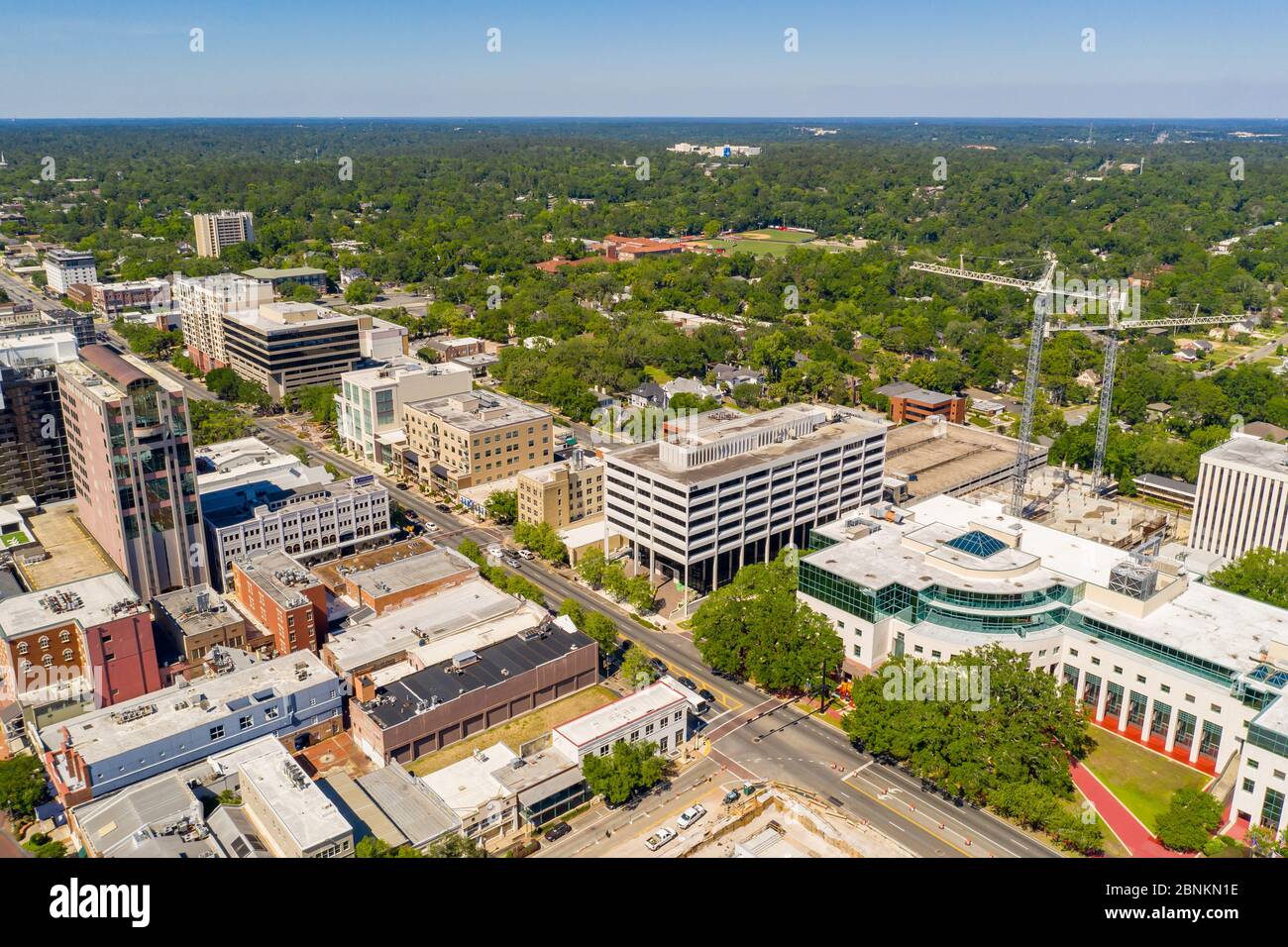 Aerial photo Downtown Tallahassee FL Stock Photo Alamy