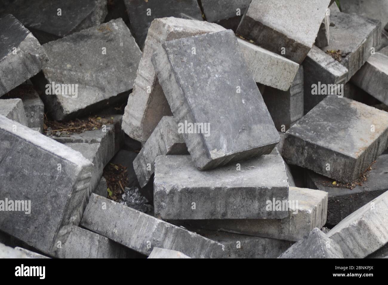 a stack of stones Stock Photo
