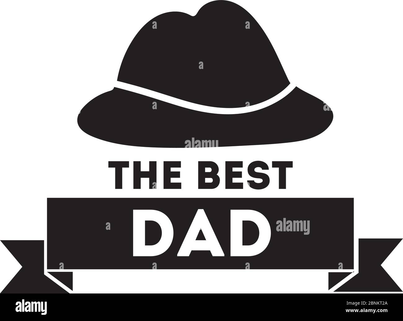 happy fathers day seal with hat line style Stock Vector Image & Art - Alamy
