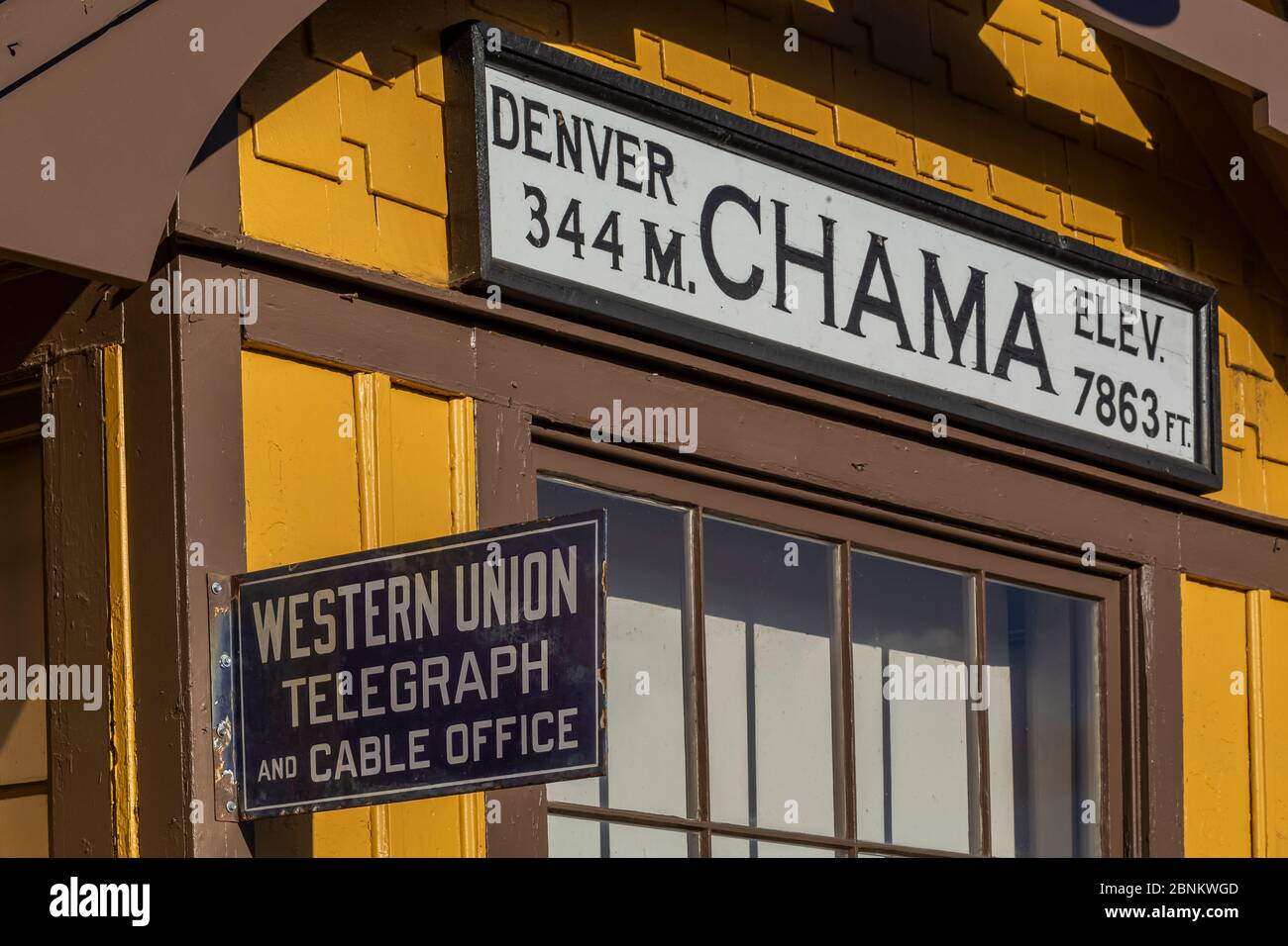 At the Chama Station of the Cumbres & Toltec Scenic Railroad in Chama