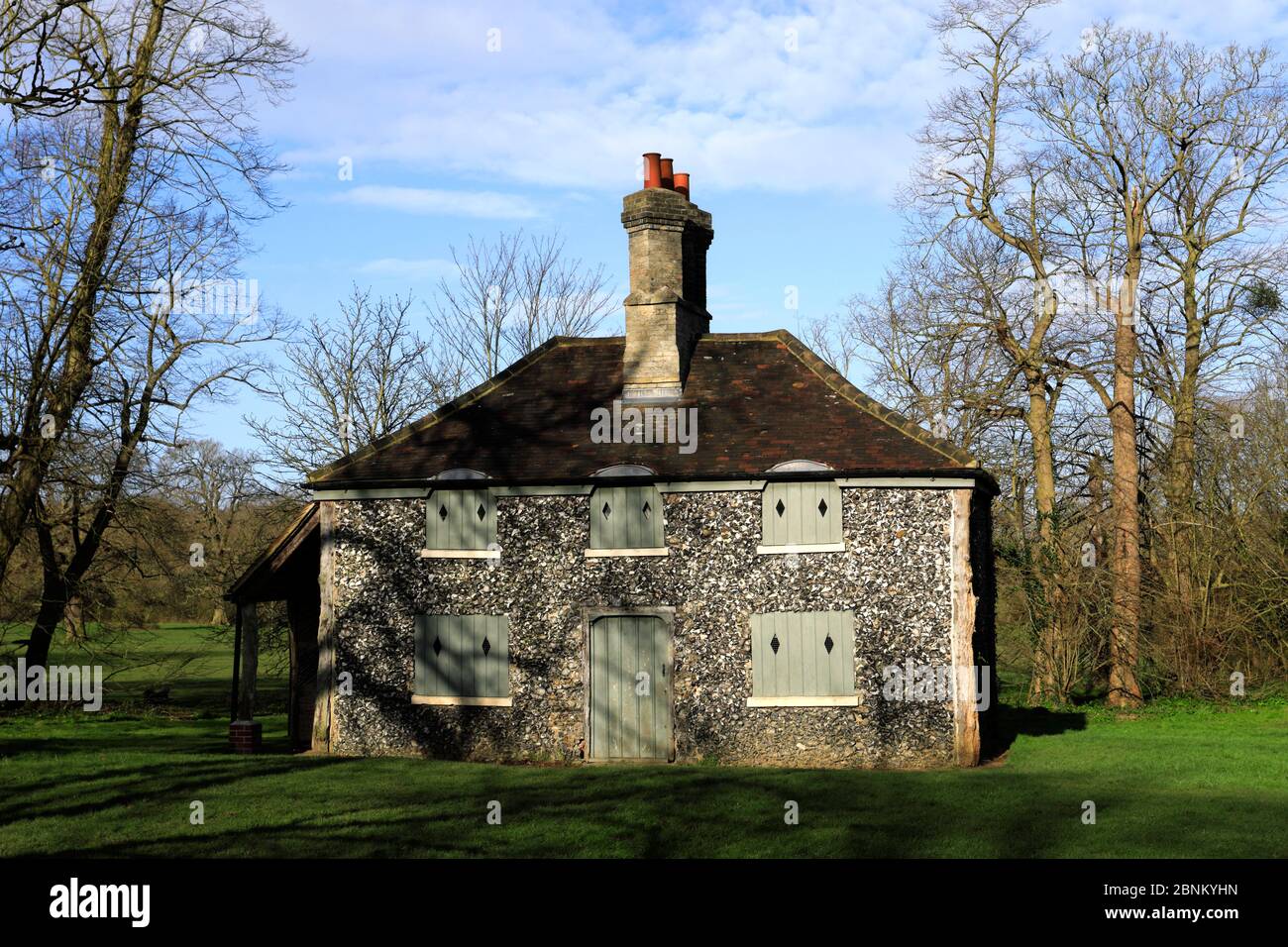 Summer view of Hylands House, Hylands Park, London Road, Writtle