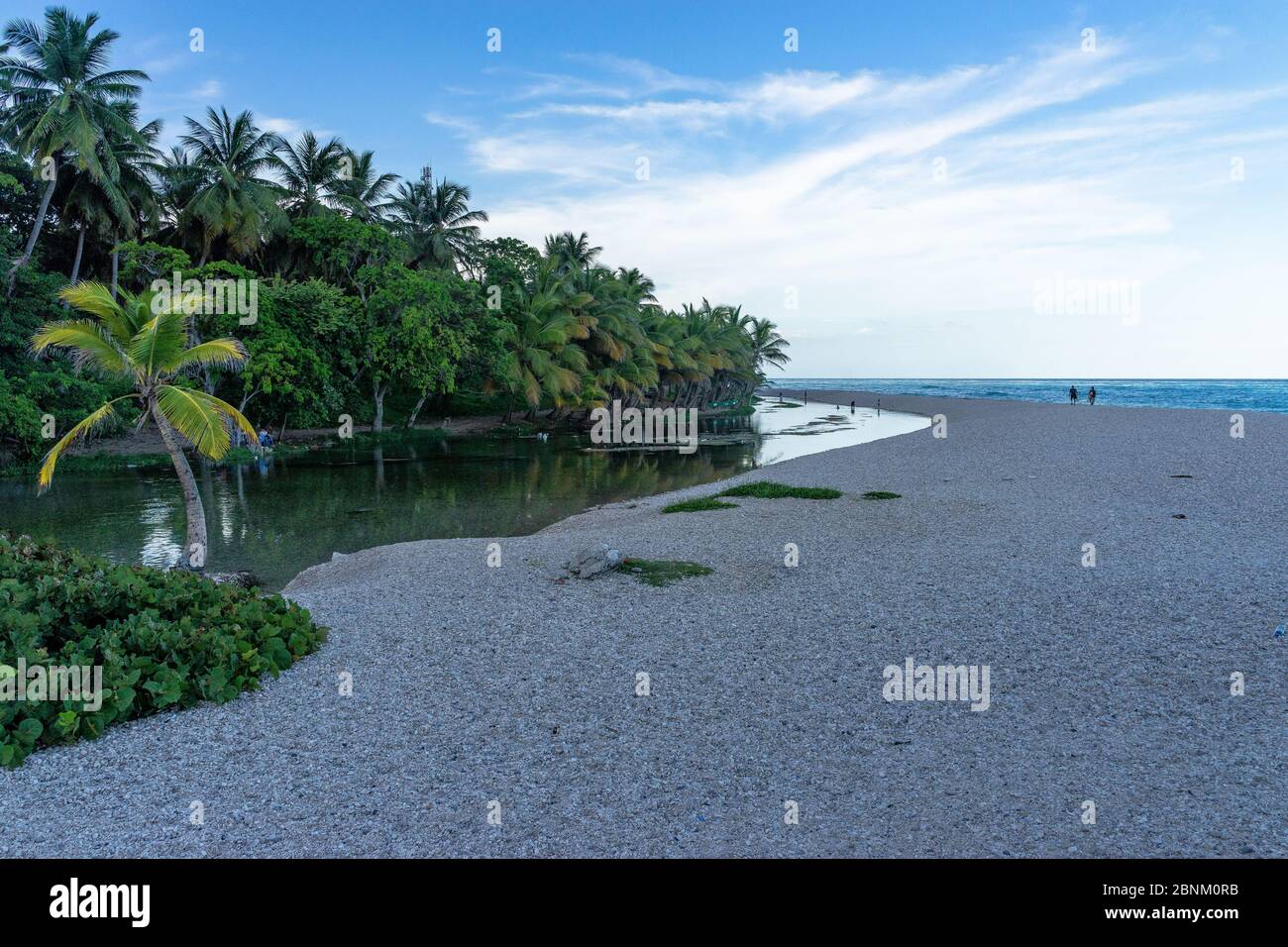 America, Caribbean, Greater Antilles, Dominican Republic, Barahona, Los Patos, Los Patos Beach near Barahona Stock Photo