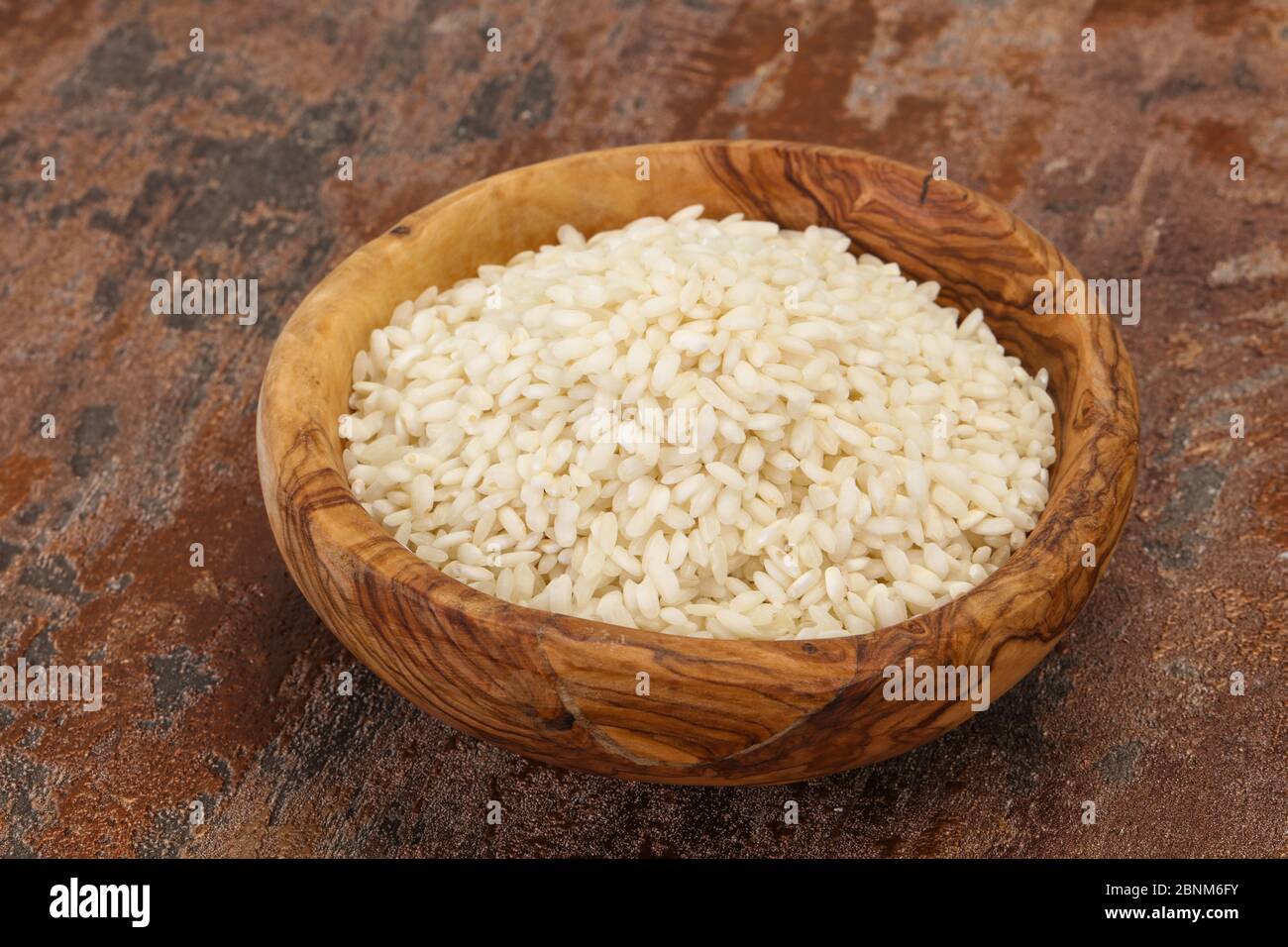 Raw Arborio rice for Italian risotto Stock Photo - Alamy