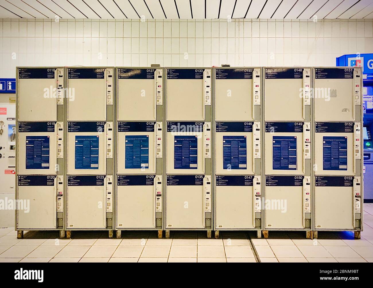 Lockers at a station hi-res stock photography and images - Alamy