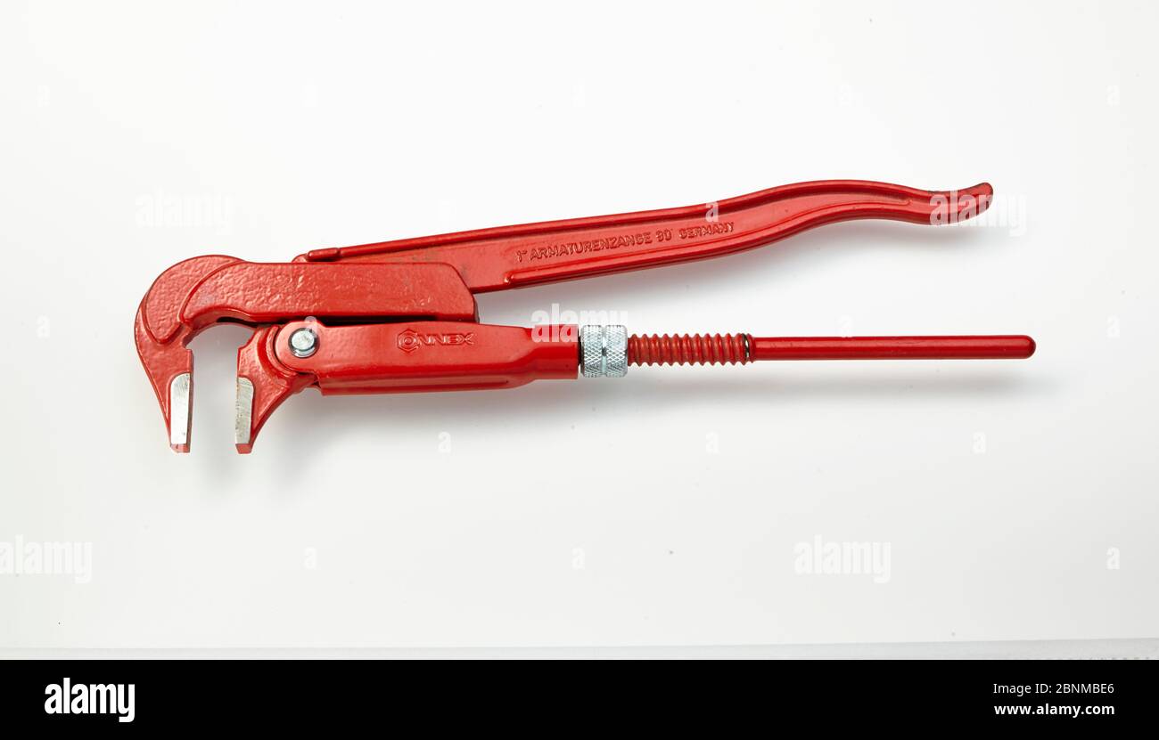 Metalworking tool, series, image 2 of 7, armature pliers, object recording on white background Stock Photo