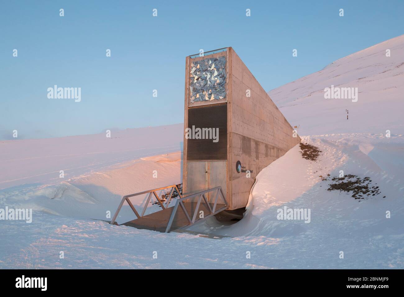Global Seed Vault, Spitsbergen, Svalbard, Norway, April Stock Photo