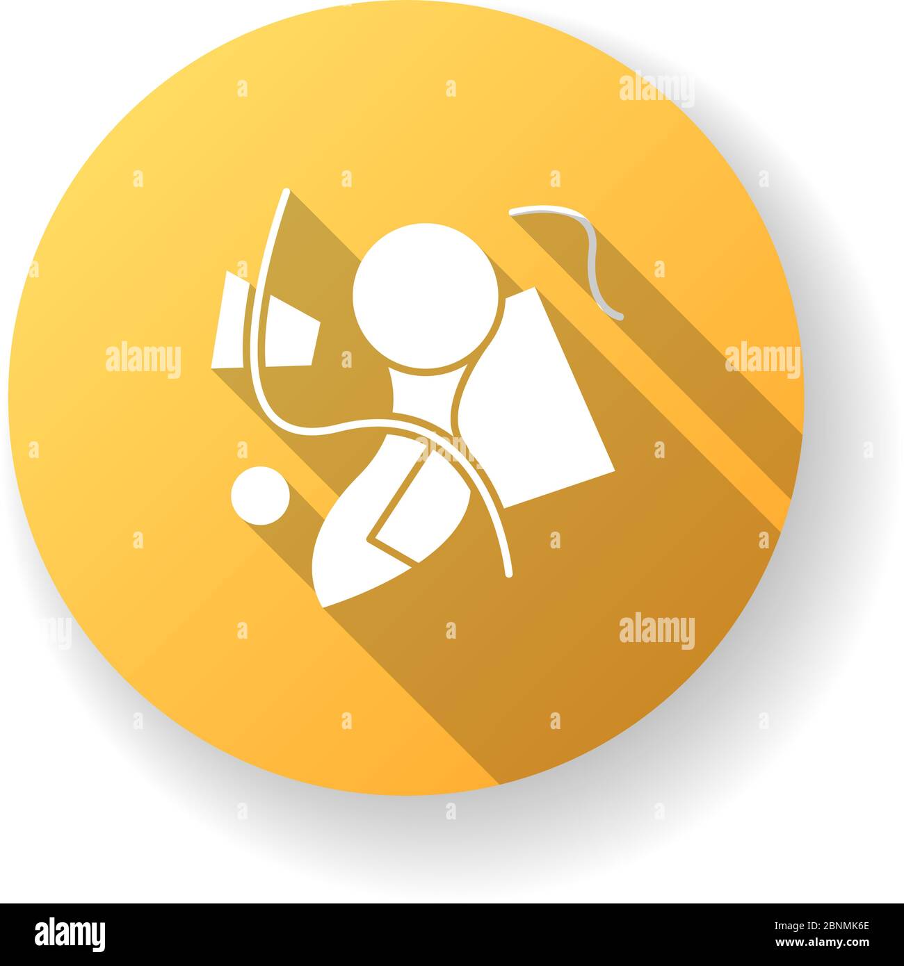Abstractionism yellow flat design long shadow glyph icon. Cultural ...