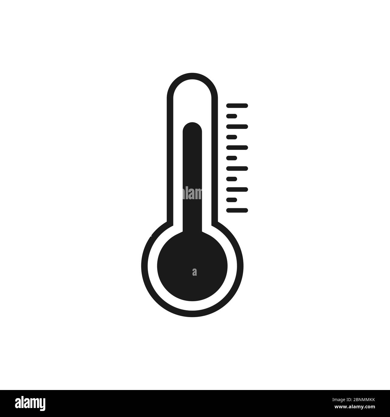 Temperature flat vector icon symbol, vector Stock Photo