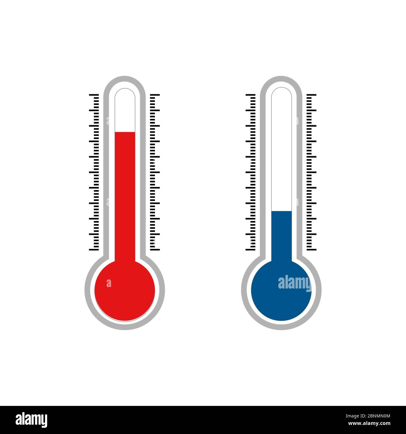 Thermometer flat icon vector Stock Photo