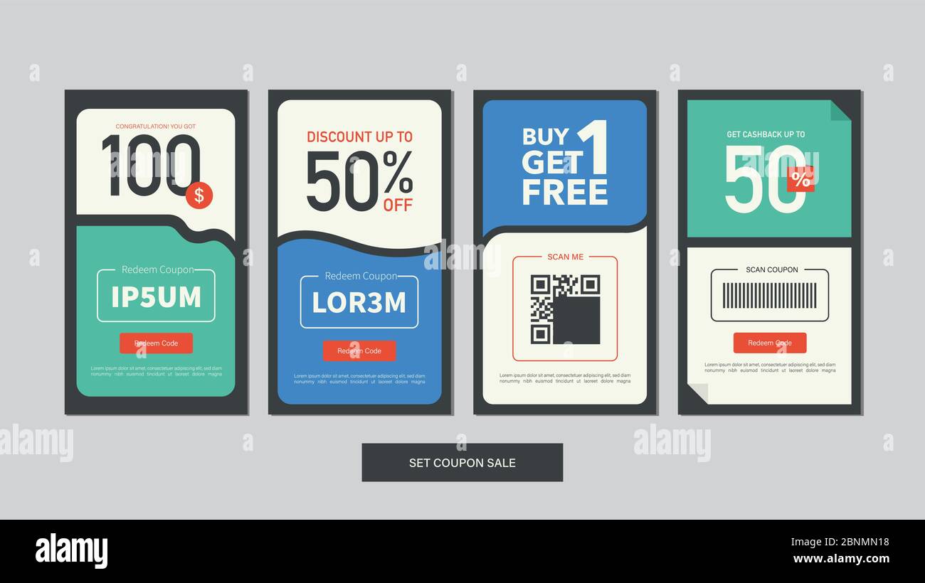 Sale mobile template collection for promotion sale. Editable mobile banner for stories or social media post, web and internet. Promotion sale bundle Stock Vector