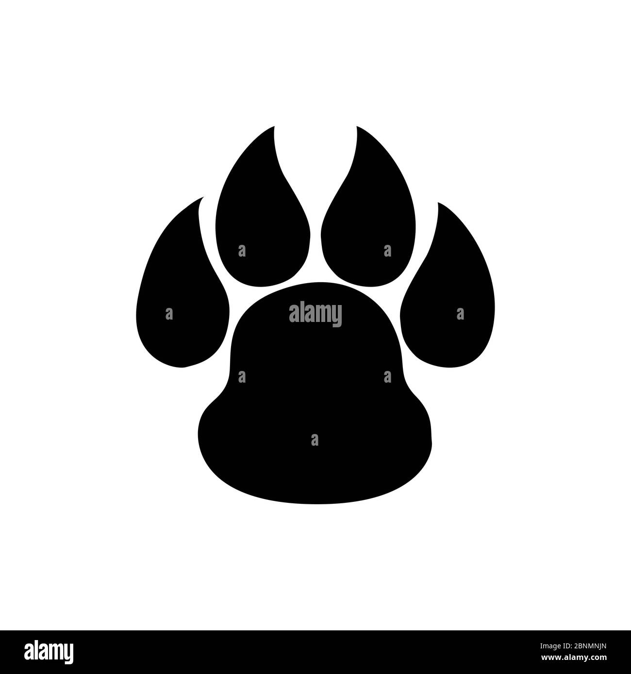 Paw Prints Illustration Dog High Resolution Stock Photography and