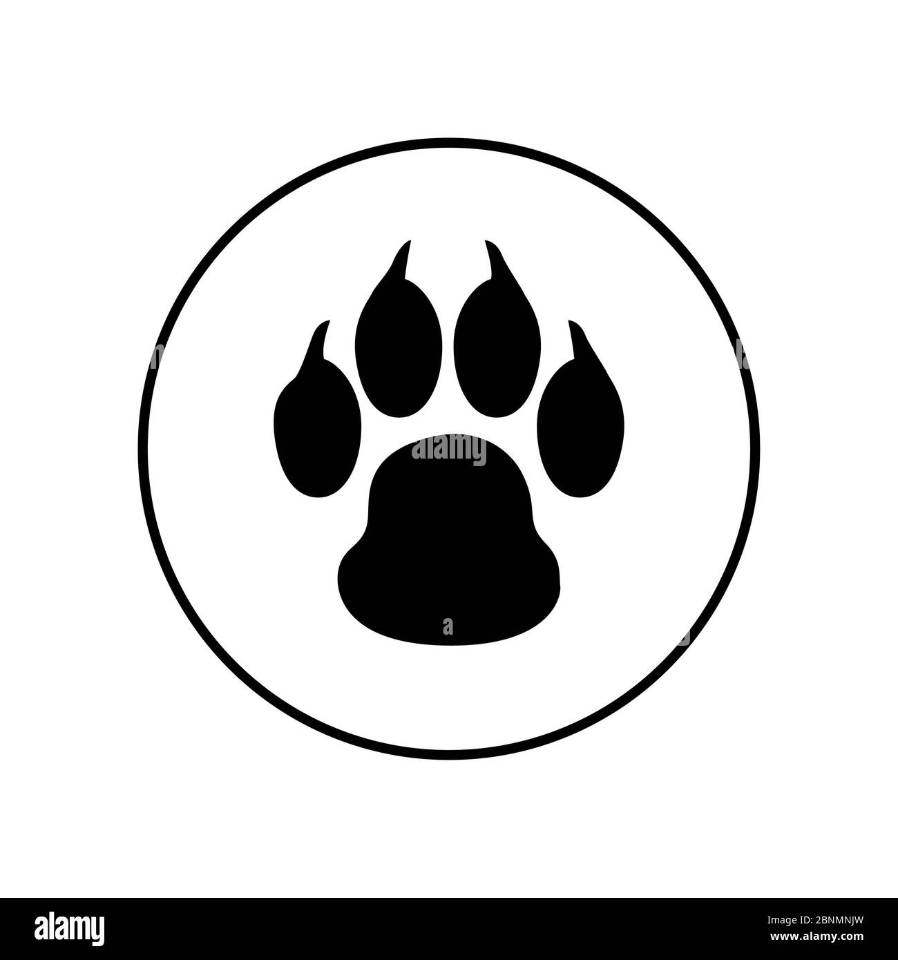 Paw Prints Illustration Dog High Resolution Stock Photography and