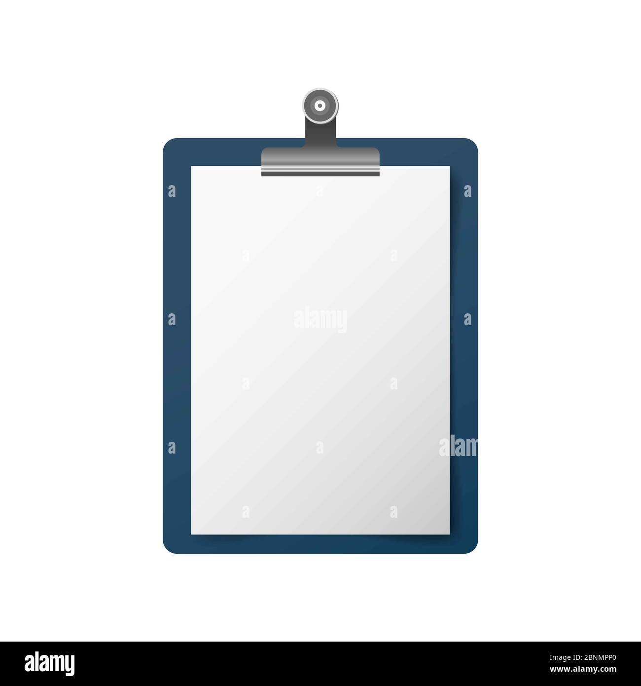 Folder with white sheet of paper, vector Stock Photo - Alamy