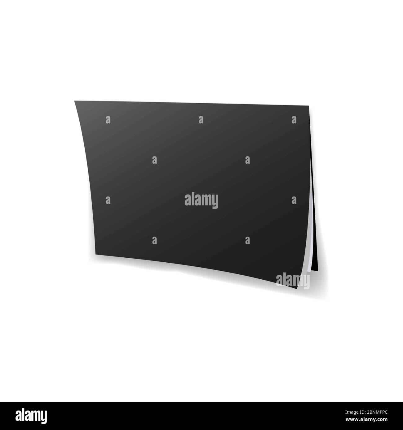 Black folder with documents on a white background Stock Photo - Alamy