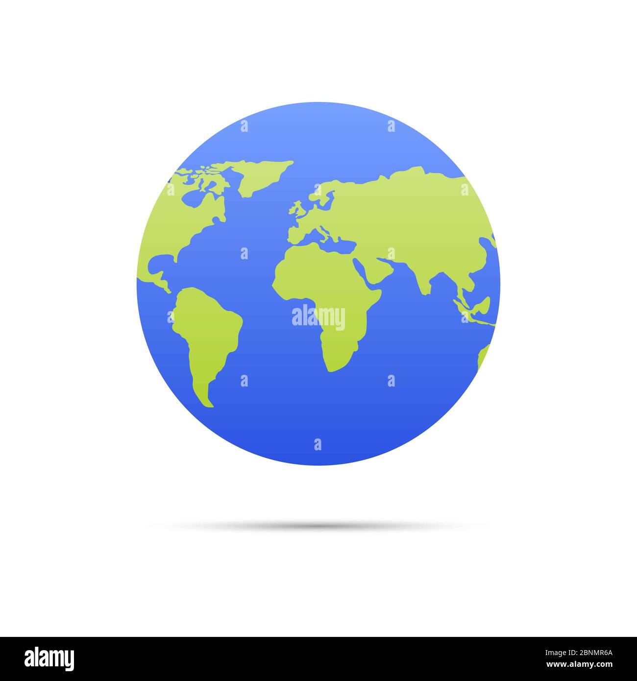Vector planet Earth icon. Flat planet Earth icon Stock Photo - Alamy