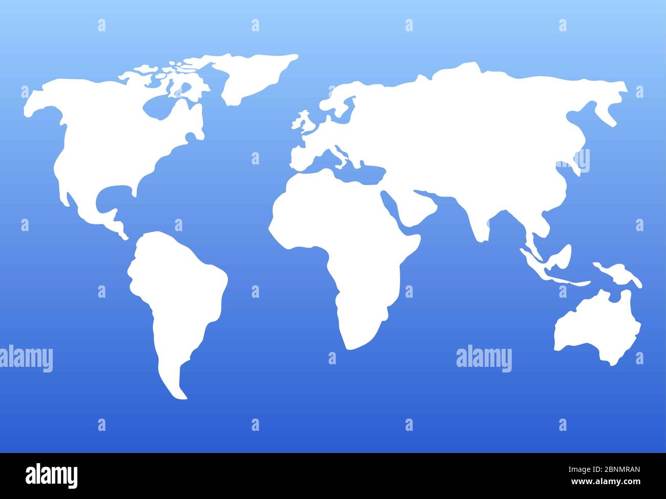 World map vector illustration isolated Stock Photo - Alamy