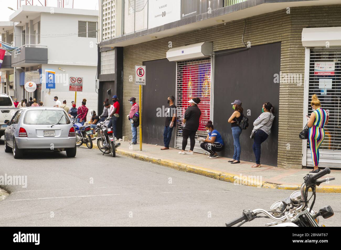 Jarabacoa ,La Vega / Dominican Republic May 07, 2020 people from