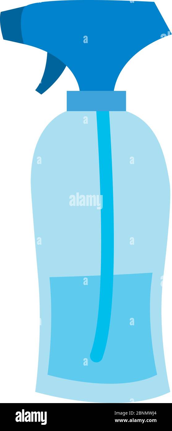 spray bottle flat style icon design, Hygiene wash health and clean ...