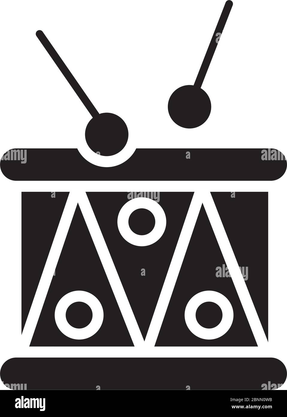 drum instrument line style icon Stock Vector Image & Art - Alamy