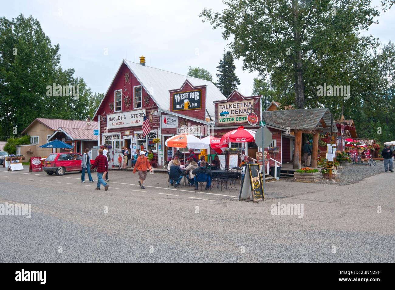 tourist life in Talkeetna, Alaska Stock Photo Alamy