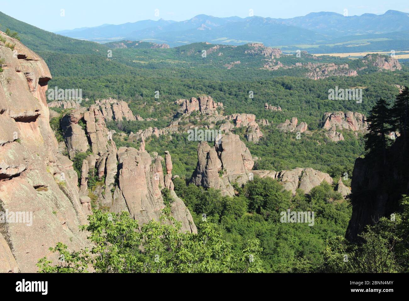 The amazing and interesting Belogradchik rocks in the spring sunshine ...