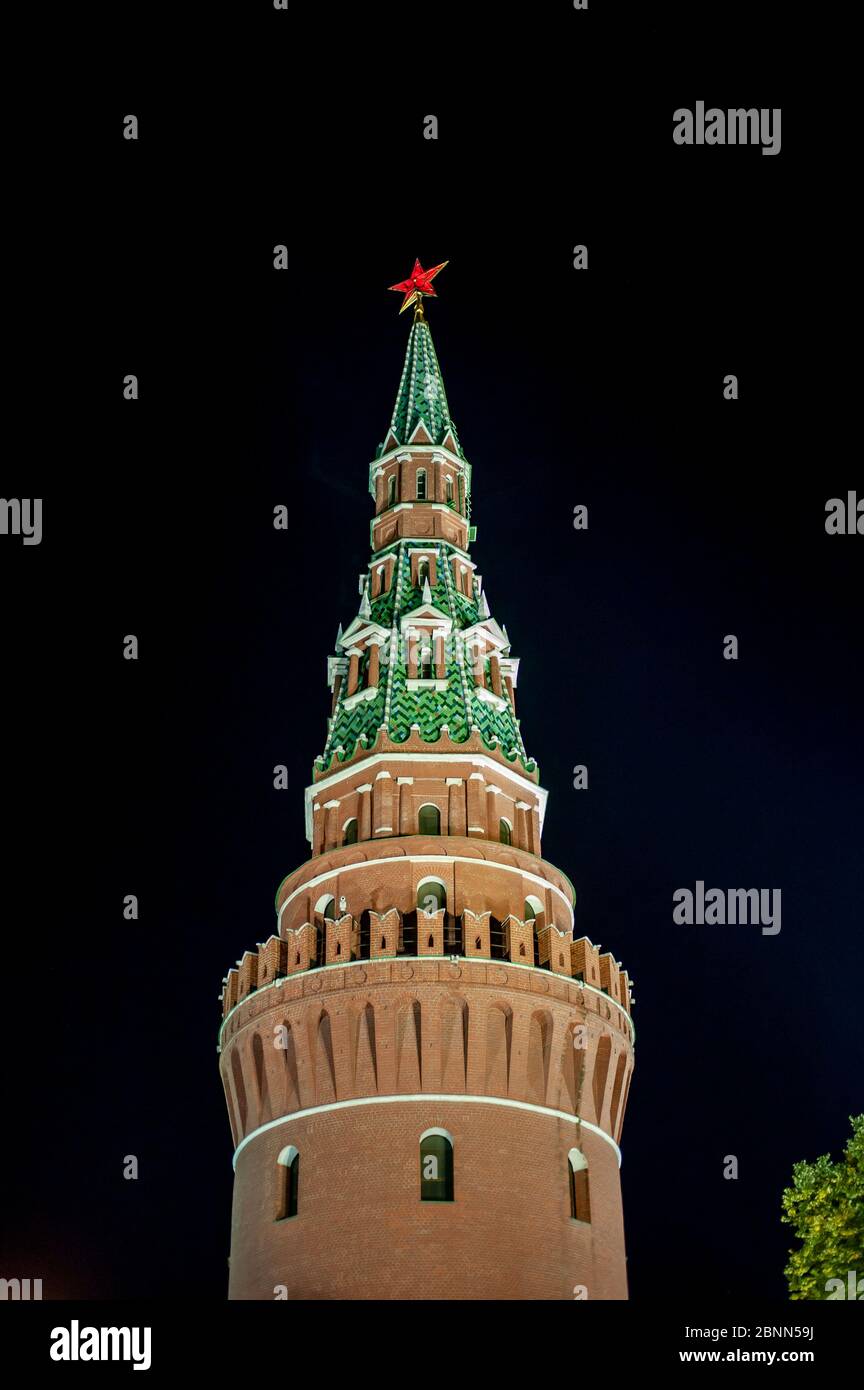 Vodovzvodnaya Tower in the Kremlin Moscow Russia Stock Photo Alamy