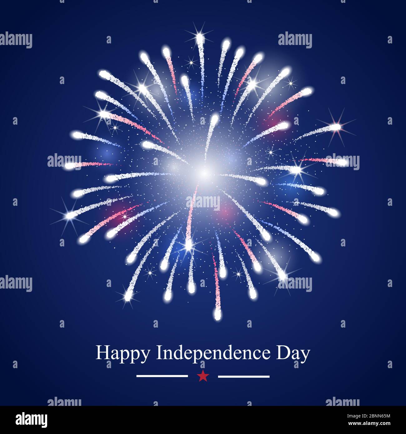 Happy Independence Day greeting card. Vector illustration Stock Vector ...