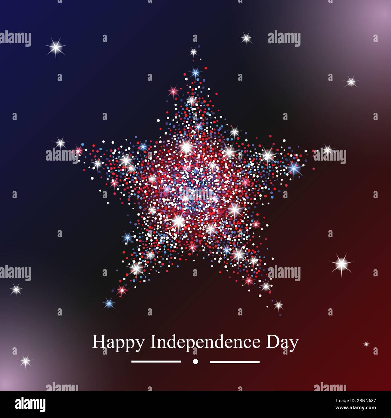 Happy Independence Day greeting card. Vector illustration Stock Vector ...