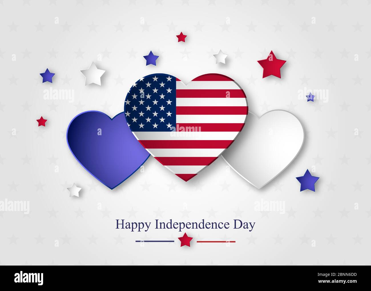 Happy Independence Day greeting card. Vector illustration Stock Vector ...