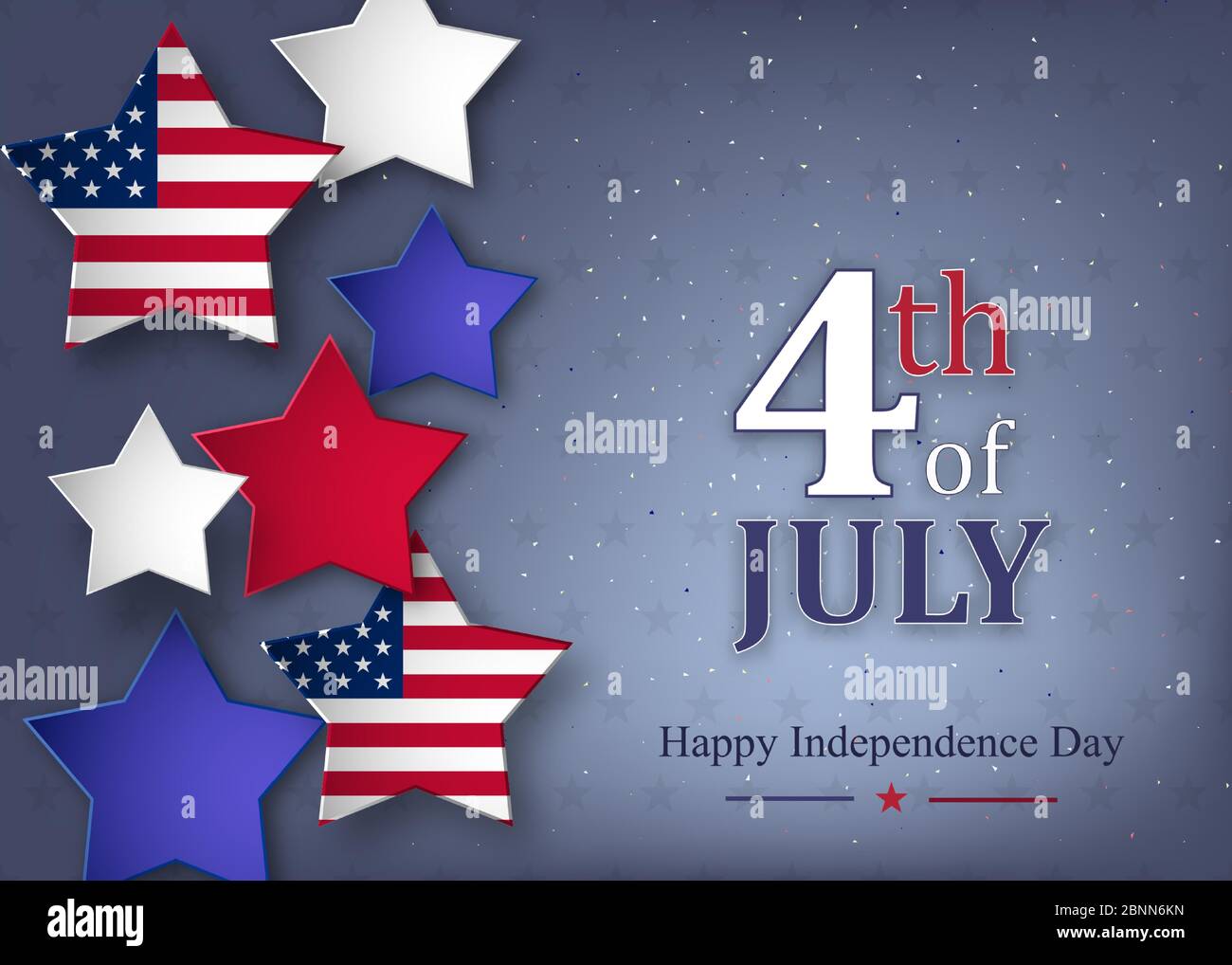 Happy Independence Day greeting card. Vector illustration Stock Vector ...