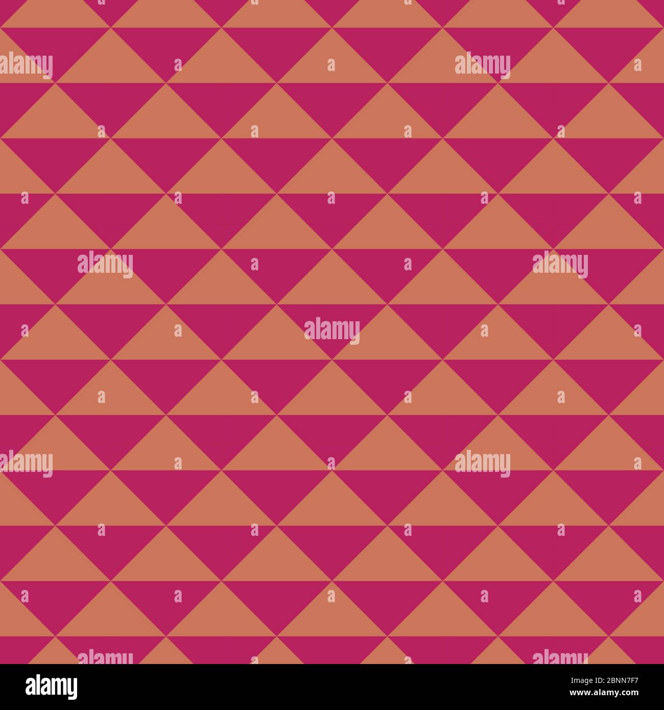 Abstract geometric triangle background seamless pattern vector. Red pink, rose color. Stock Vector