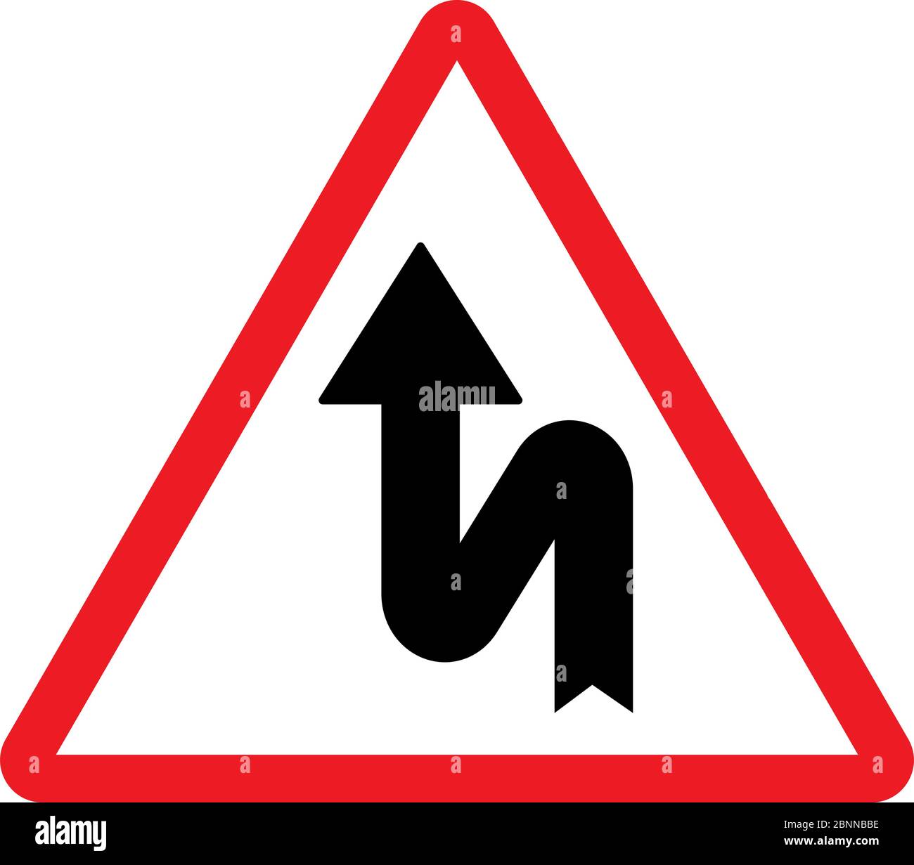 Zigzag road sign hires stock photography and images Alamy