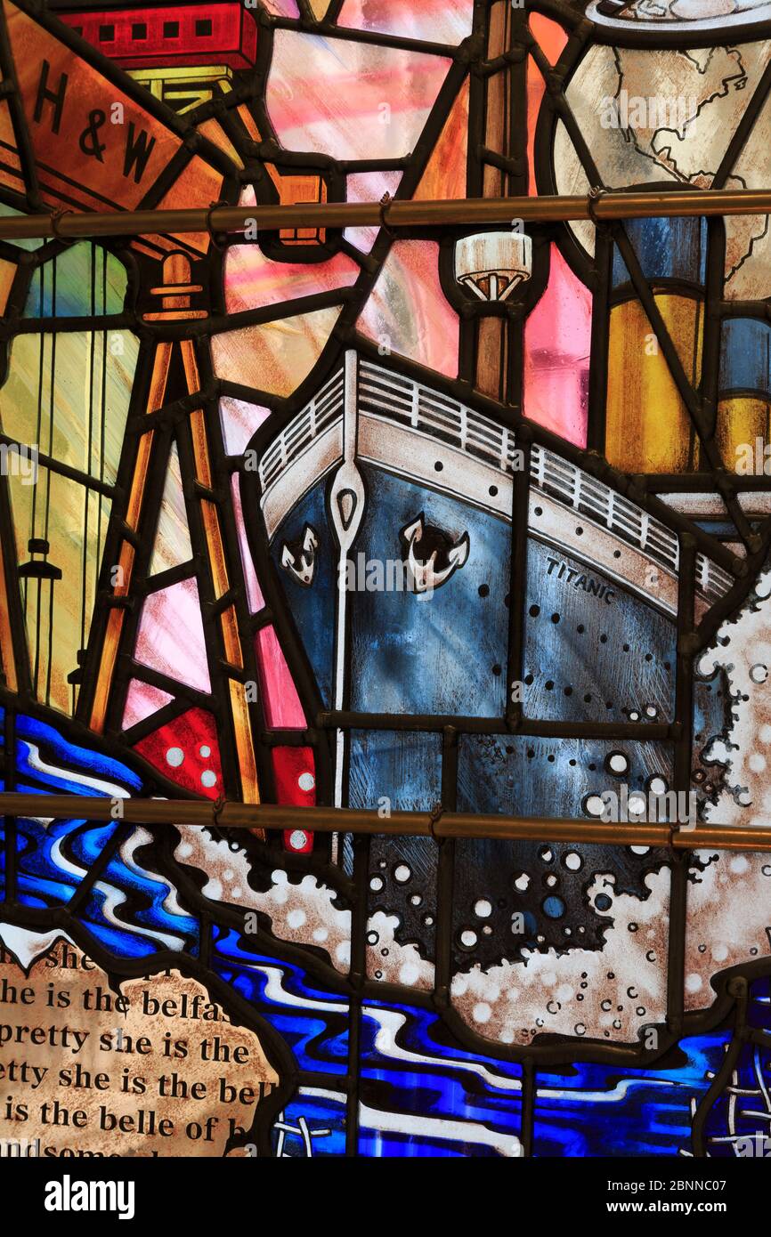 Centenary stained glass window, Belfast City Hall, Northern Ireland