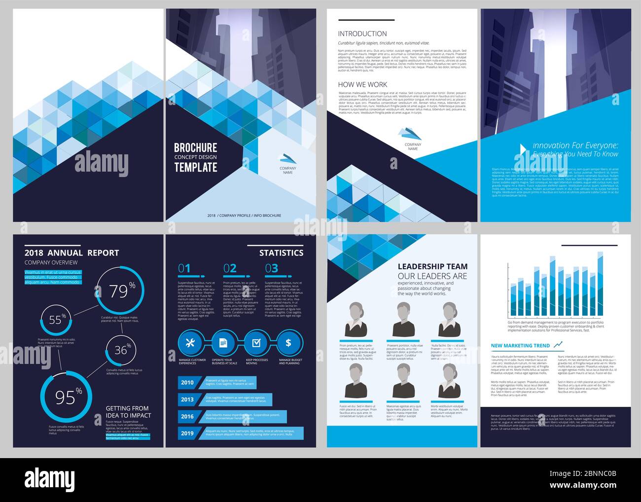 Annual report template. Simple document financial magazine cover With Simple Business Report Template